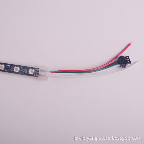 JERCIO. 20l-60led external WS2811 IC, 5050RGB lamp light colored soft lamp strip, adhesive waterproof